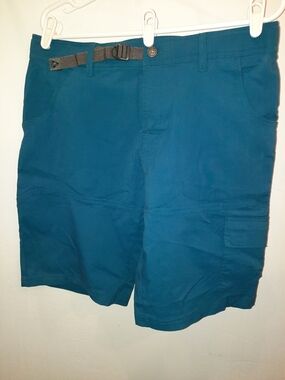 Sperry Mens Navy Venture Cargo Shorts with Adjustable Belt Size 34 NWOT
